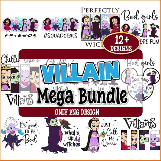 Villains disney png bundle