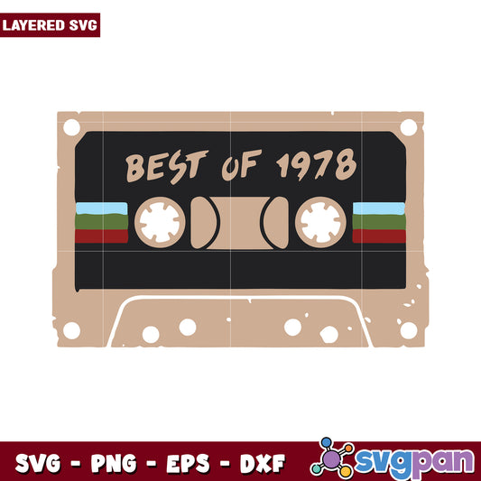 Vintage Cassette Tape Design, Perfect for Retro Music Lovers