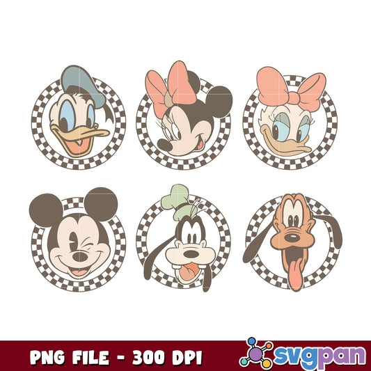 Vintage Disney Character PNG Bundle