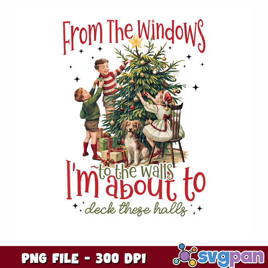 Vintage From The Windows To The Walls png, christmas characters​ png, cartoon png