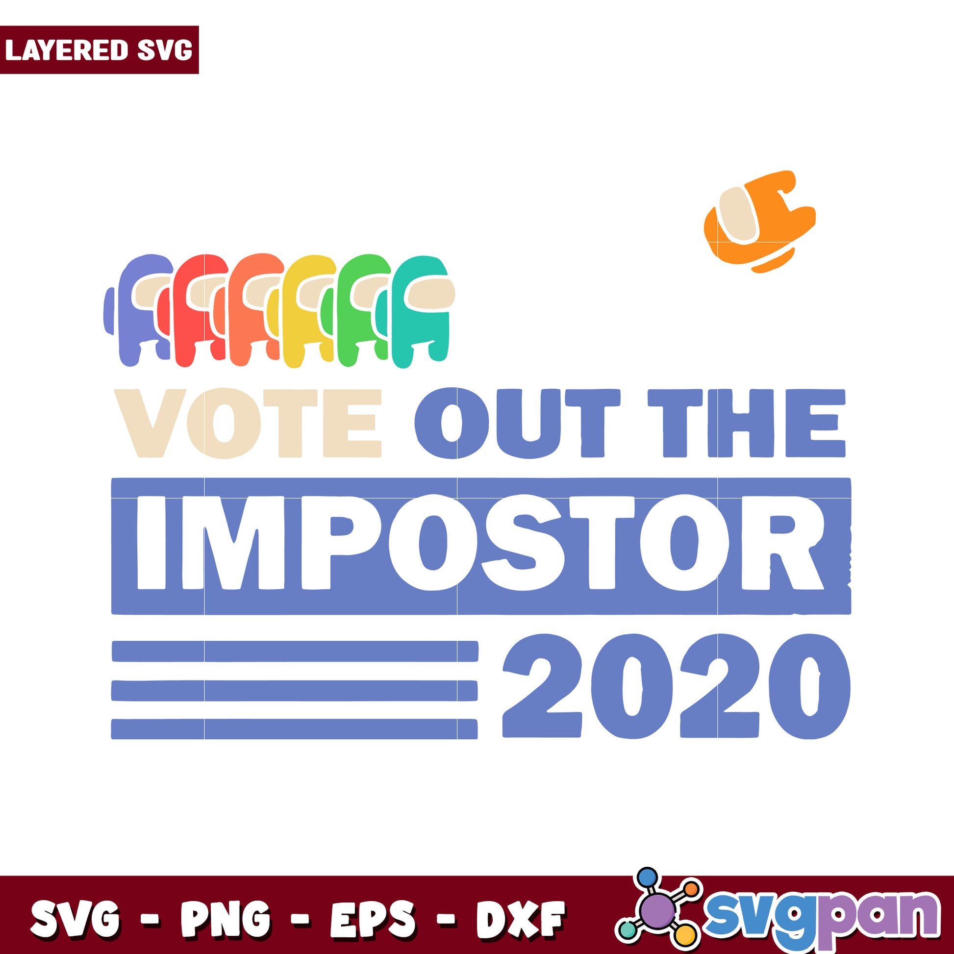 Vote Out the Impostor 2020 SVG Design, Perfect for Creative Projects