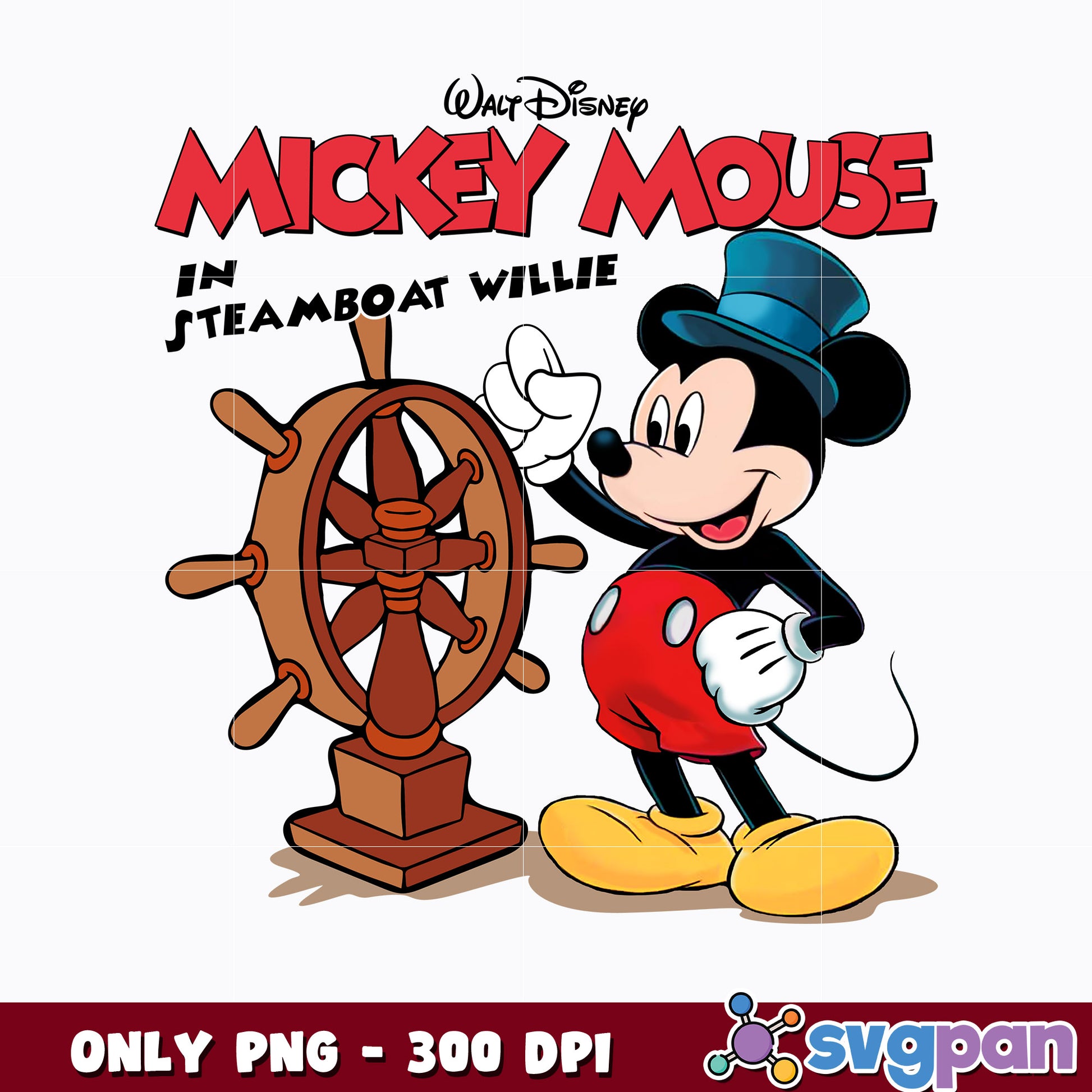 Walt Disney Animation Studios' Steamboat Willie Png