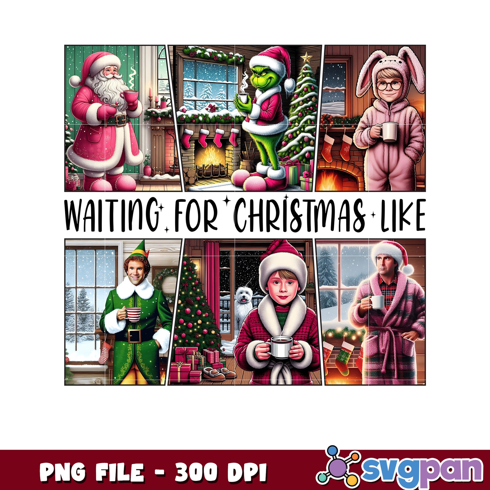 Waiting fo christmas like png,  christmas png,happy christmas png