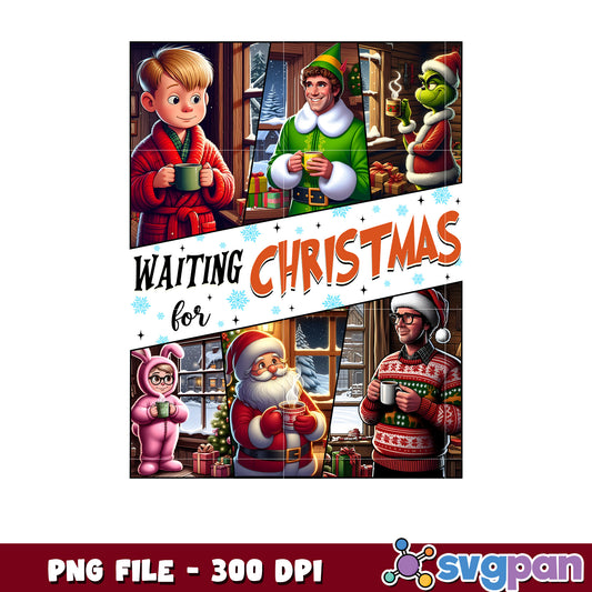 Waiting for christmas png, grinch 2025​ png, winter season png