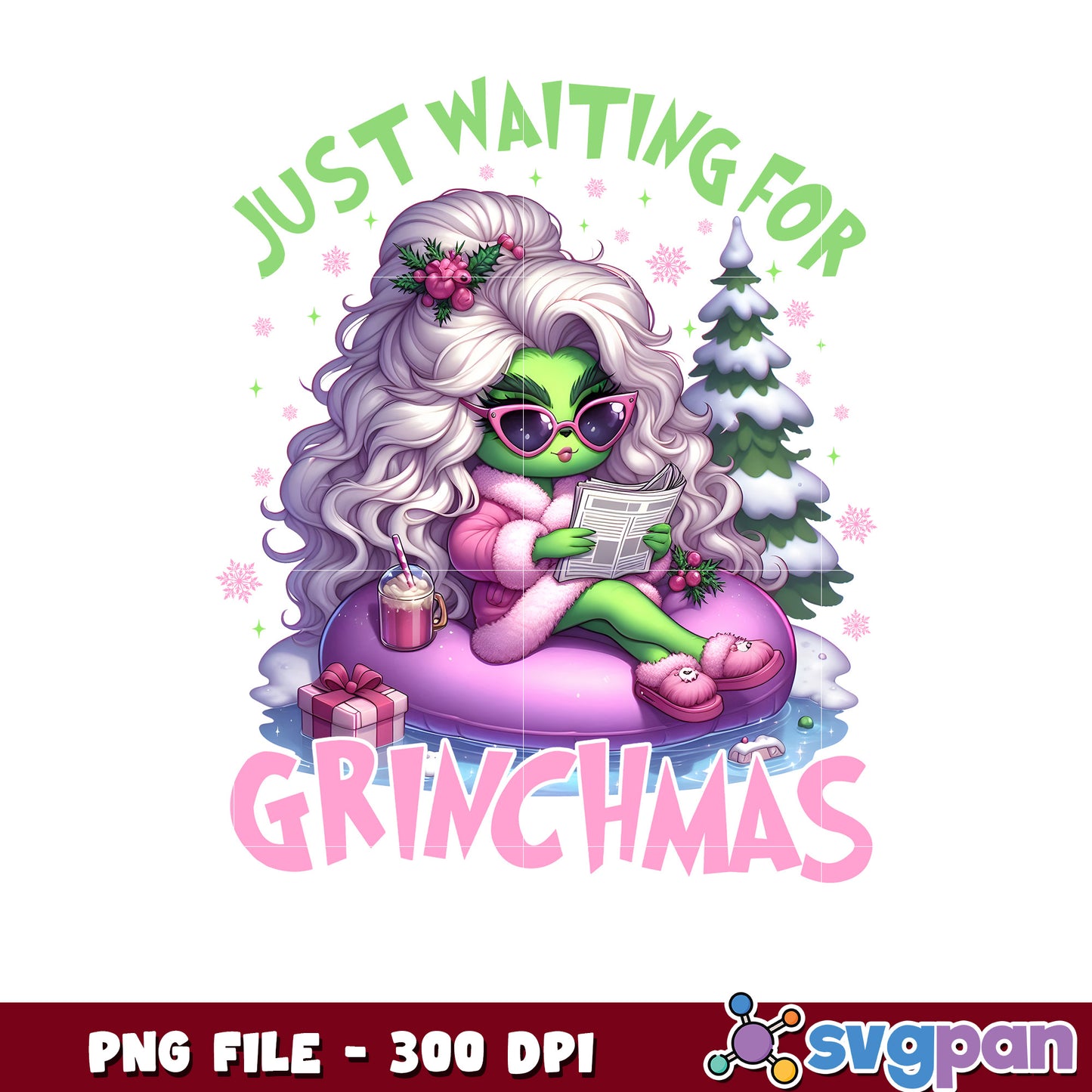 Waiting for grinchmas png, grinch pajamas​​ png, grinch tree​ png