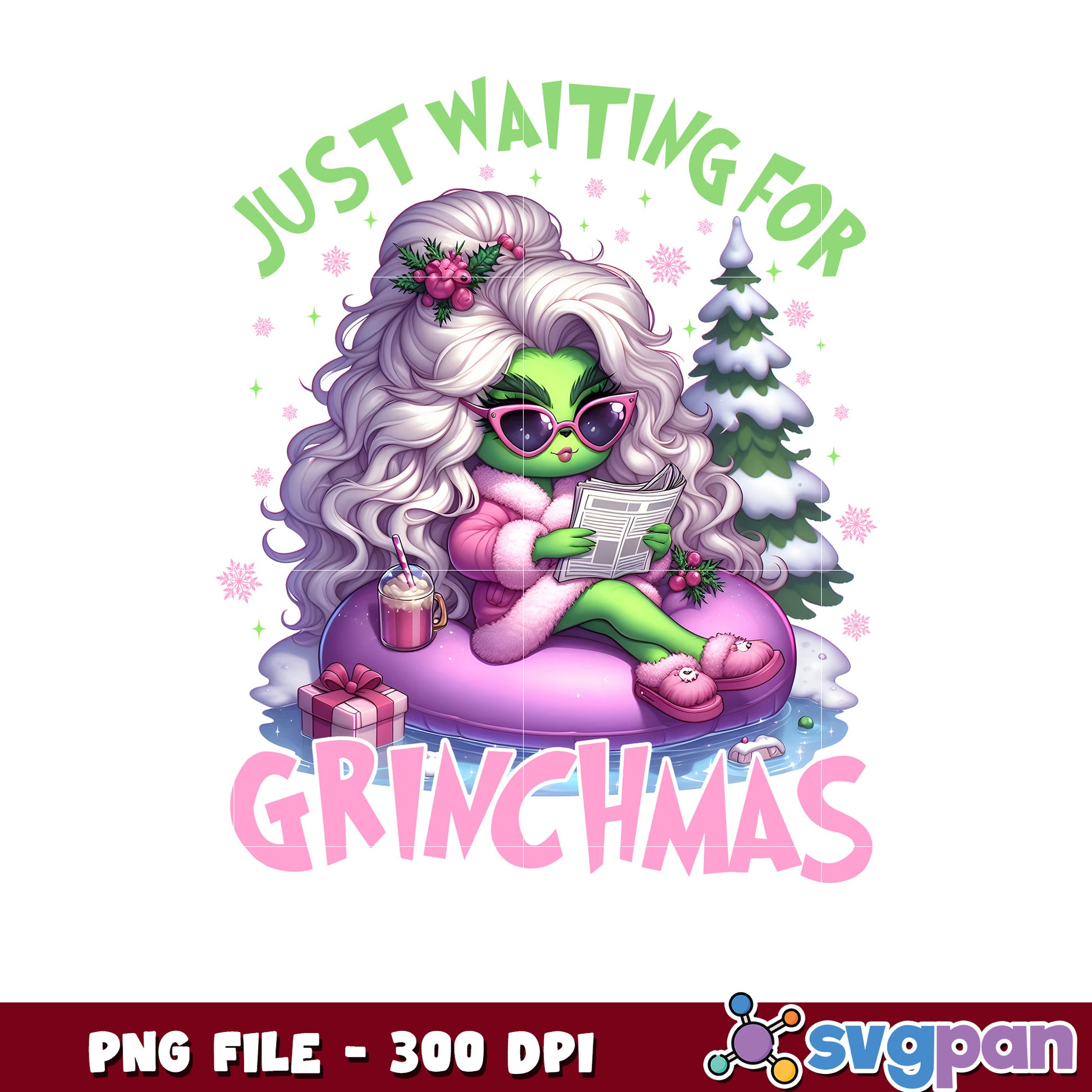 Waiting for grinchmas png, grinch pajamas​​ png, grinch tree​ png