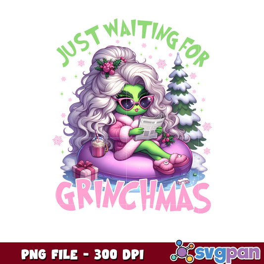 Waiting for grinchmas png, grinch pajamas​​ png, grinch tree​ png