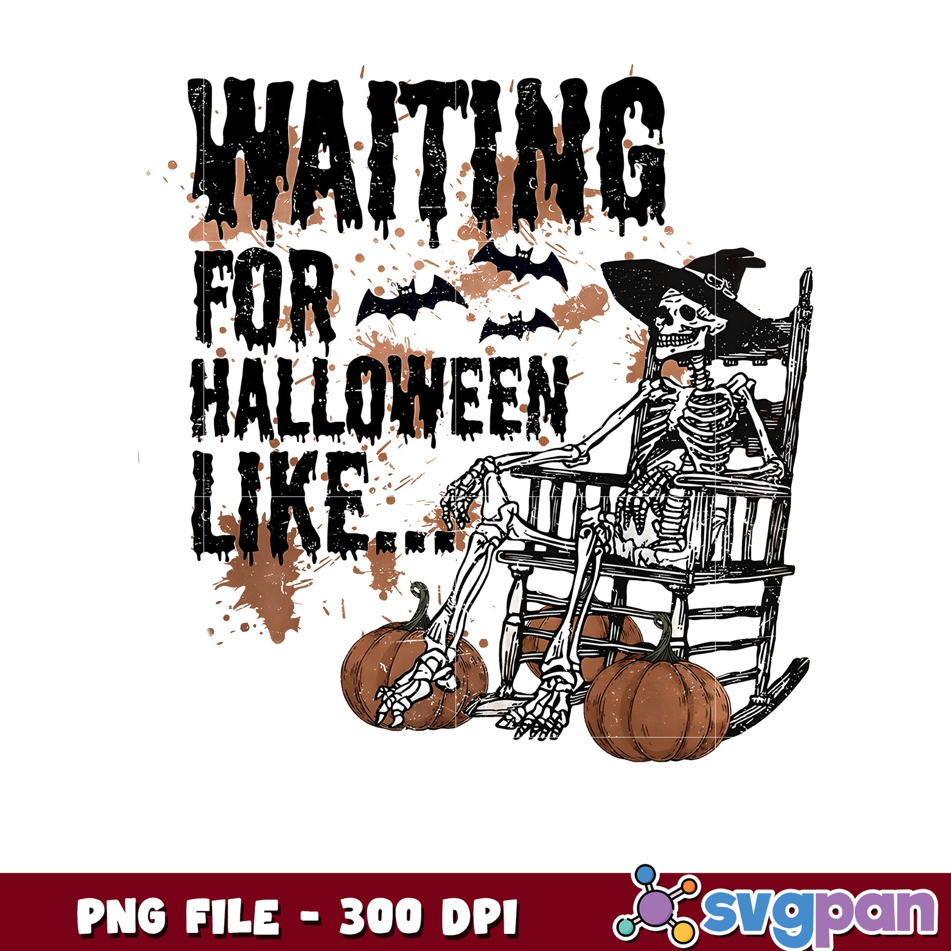Waiting for halloween like png, spooky season png, halloween monster​ png