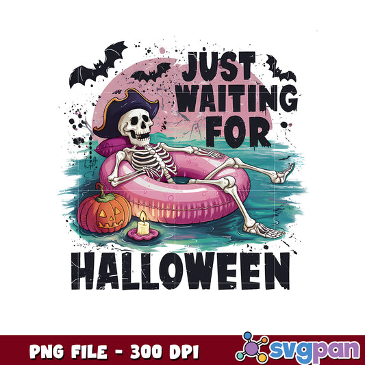 Waiting for the halloween png, trick or treat png, halloween cartoon ​png