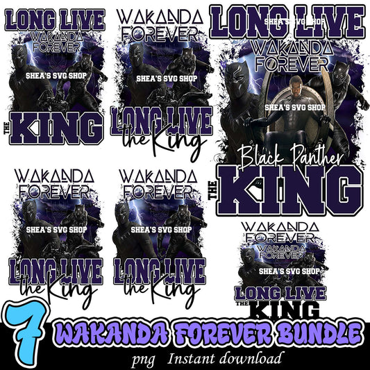 Wakanda Forever Bundle 7 PNG Designs