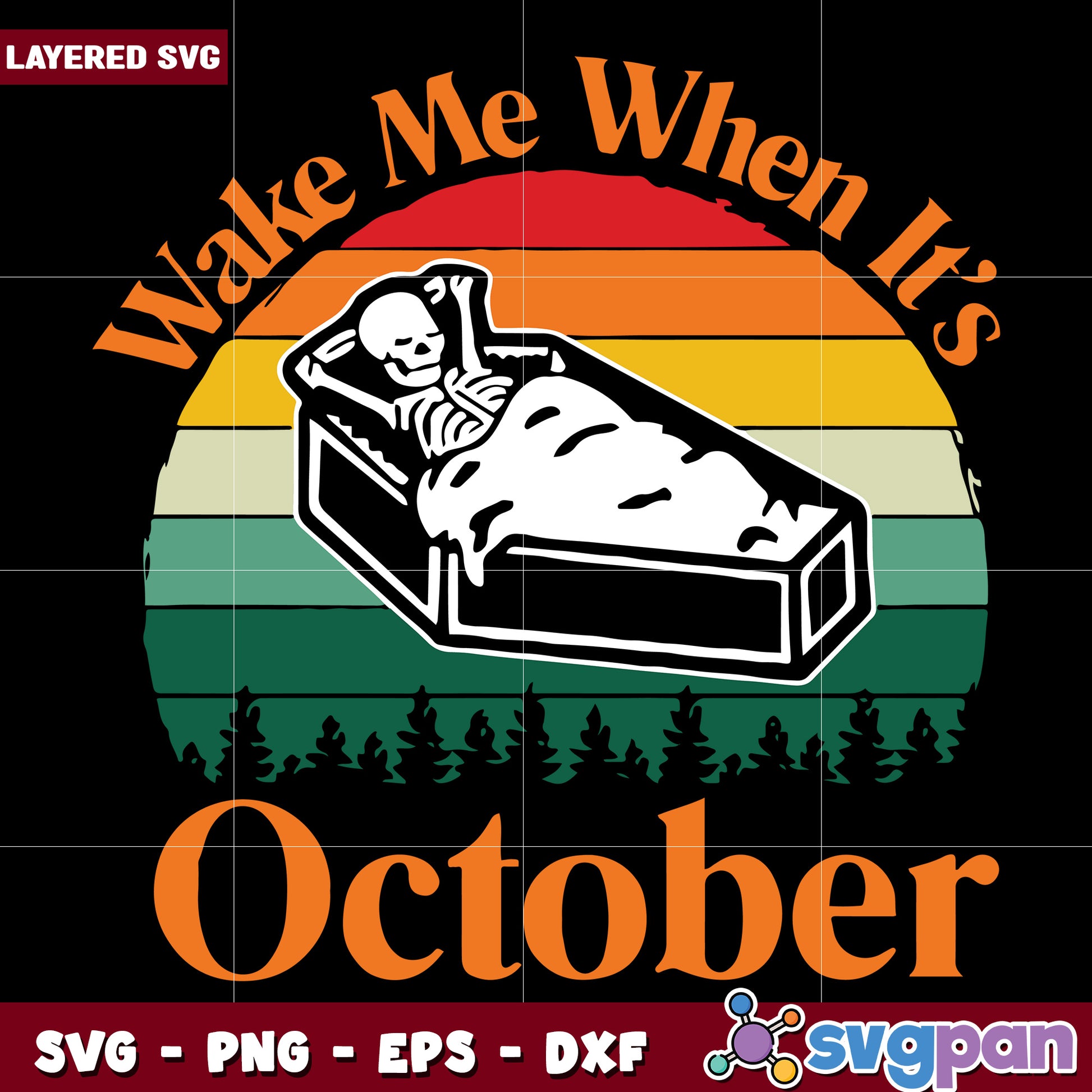 Wake me when it's october svg, halloween quotes svg, halloween svg (2)