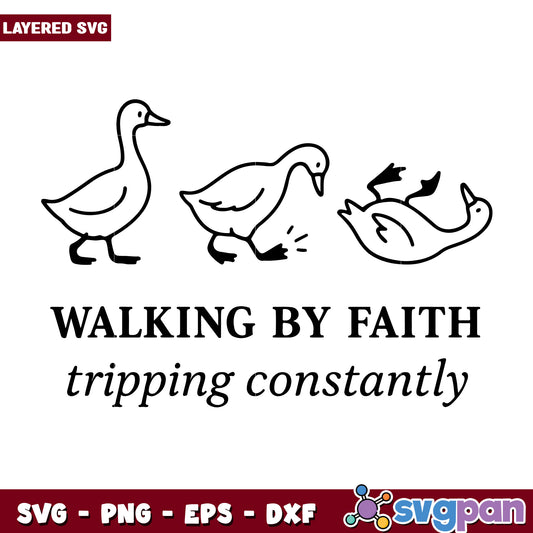 Walking by faith svg