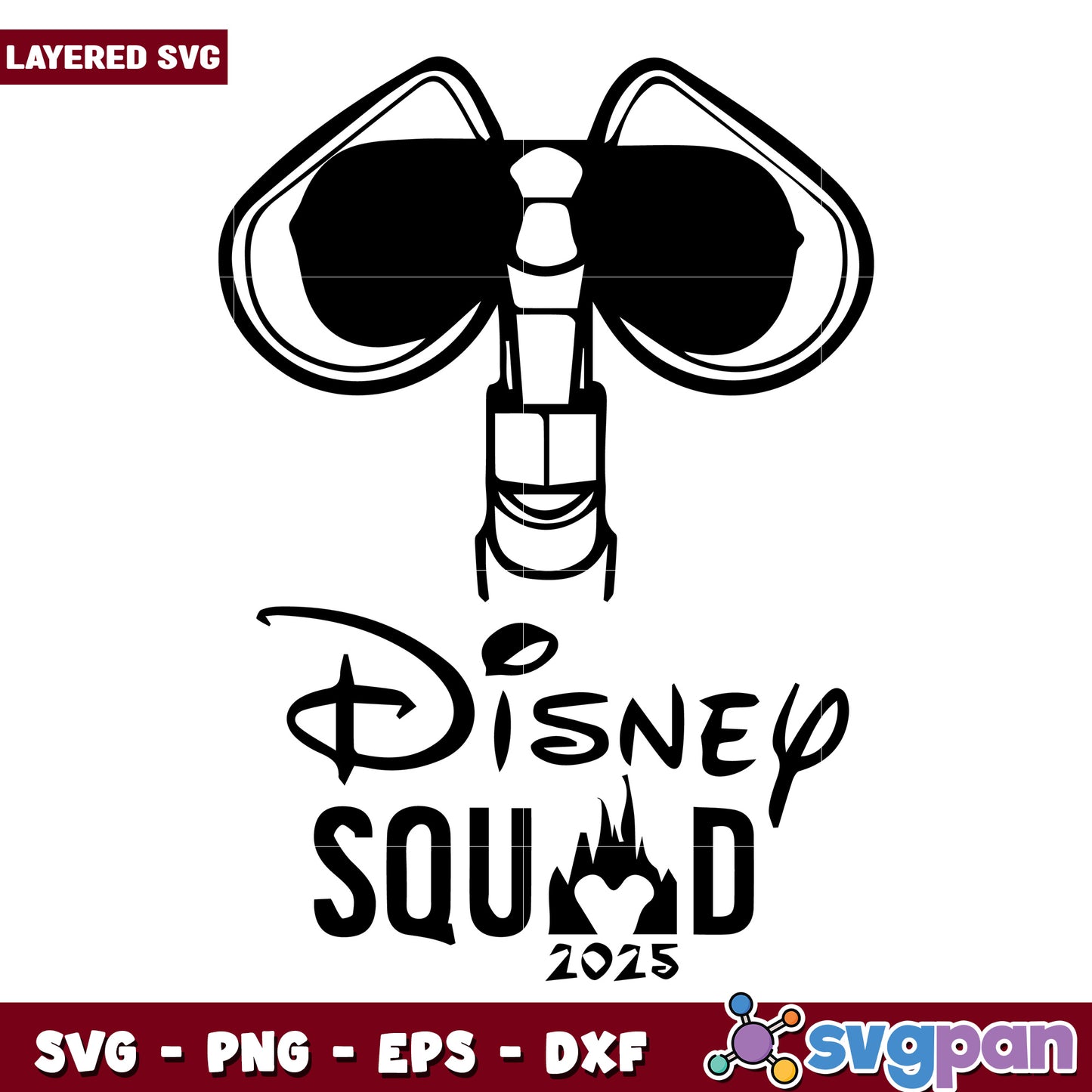 Wall e disney squad svg, disney and characters​ svg, disney cartoons svg