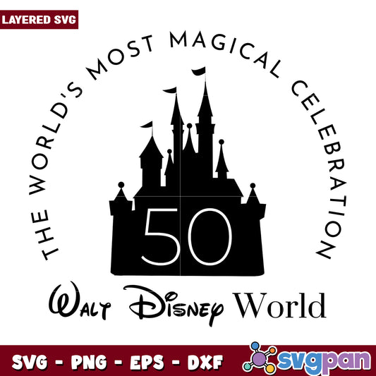 Walt Disney World 50th Celebration SVG