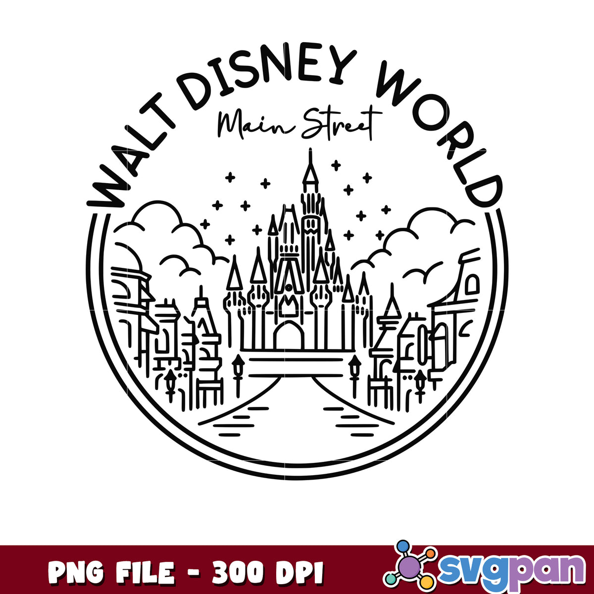 Walt Disney World Main Street PNG