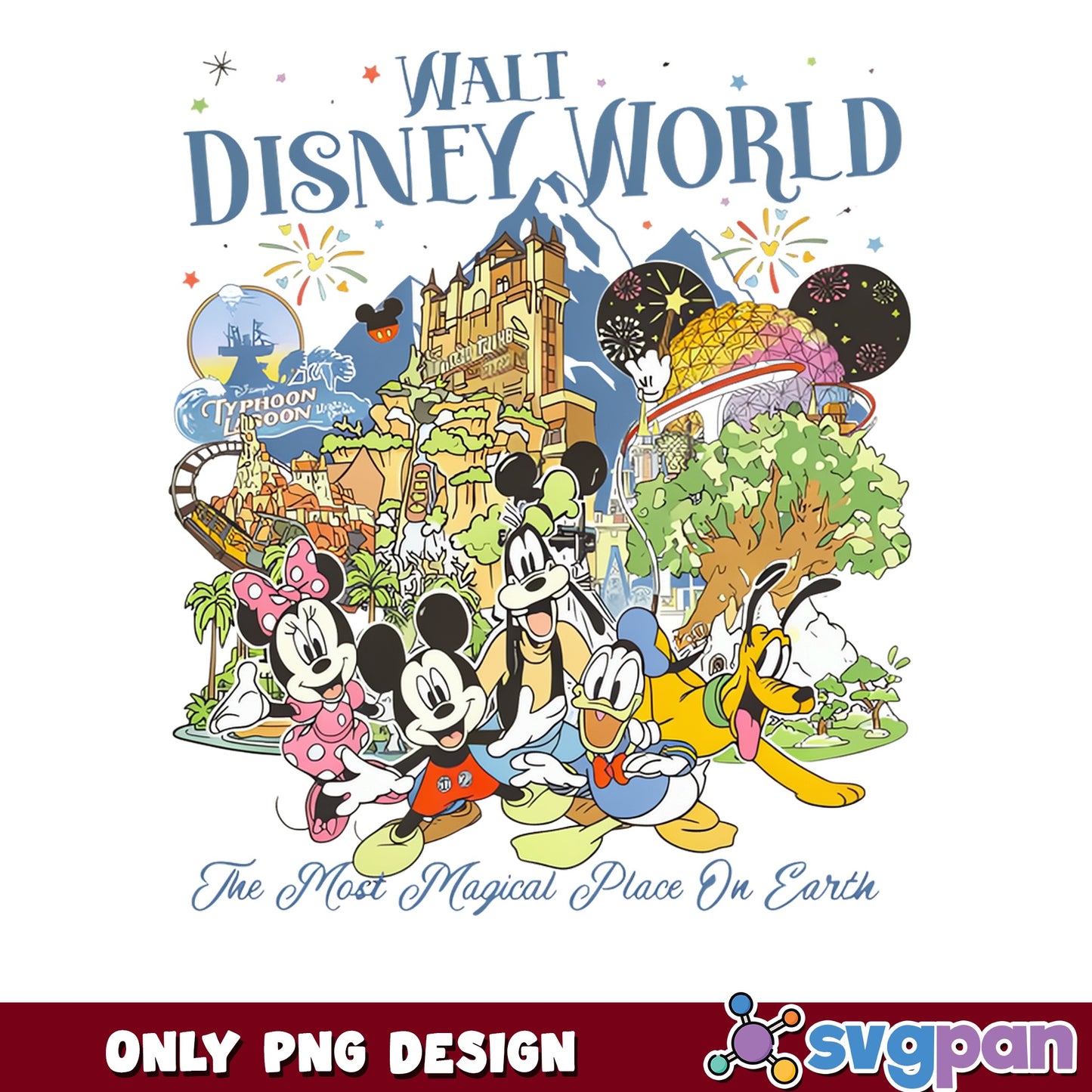 Walt Disney World Mickey And Friends PNG, Disney Trip PNG, Magic Kingdom PNG
