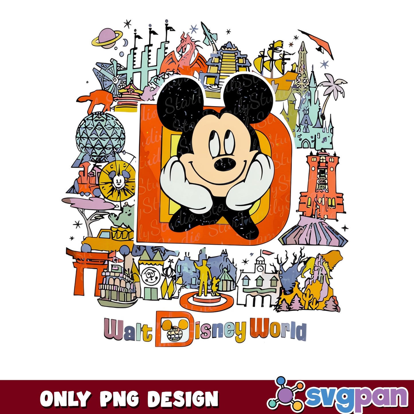 Walt Disney World Mickey Mouse PNG, Disney Trip PNG, Magic Kingdom PNG