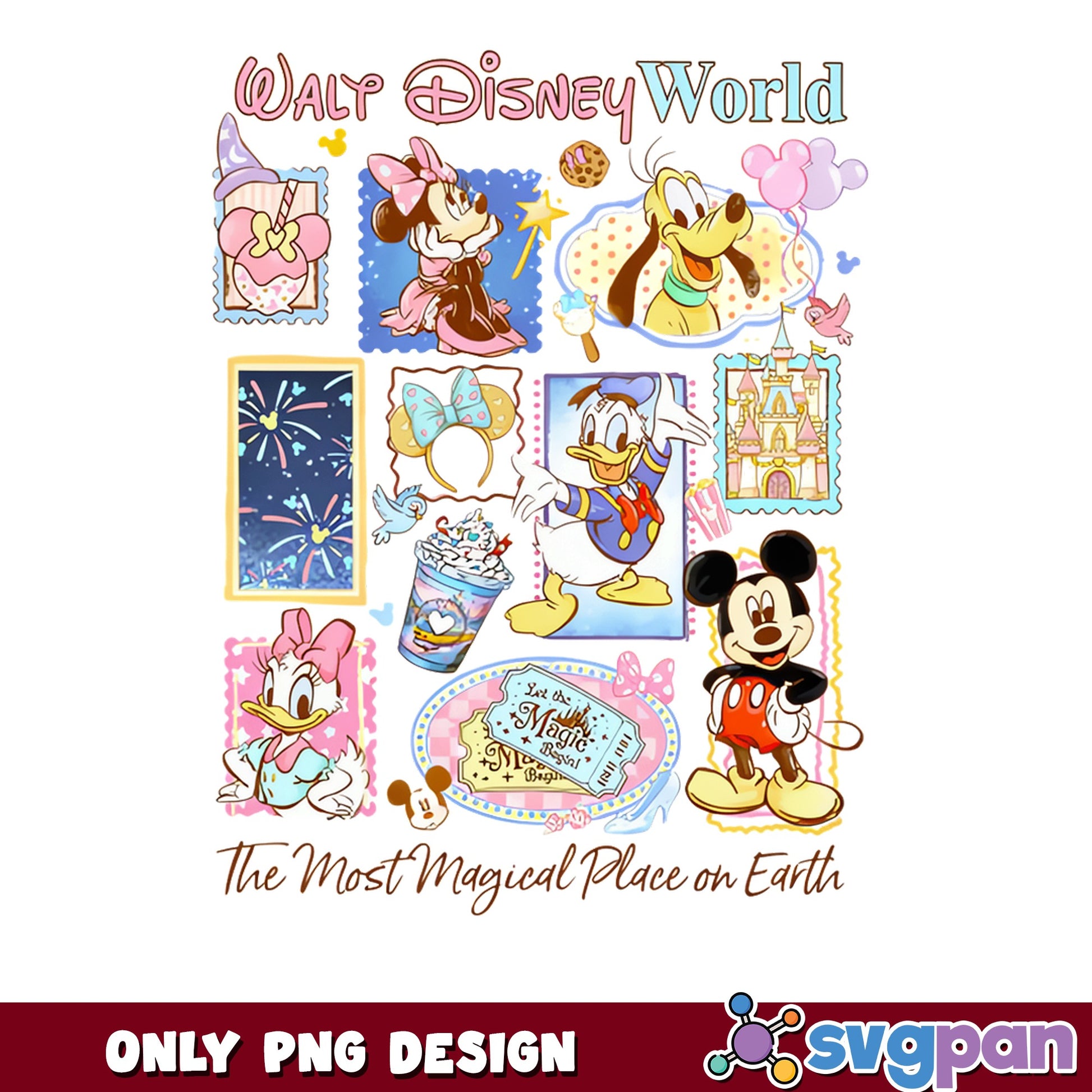 Walt Disney World PNG, Mickey And Friends PNG, Disney Trip PNG