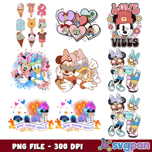 Walt disney world since 1971 png bundle