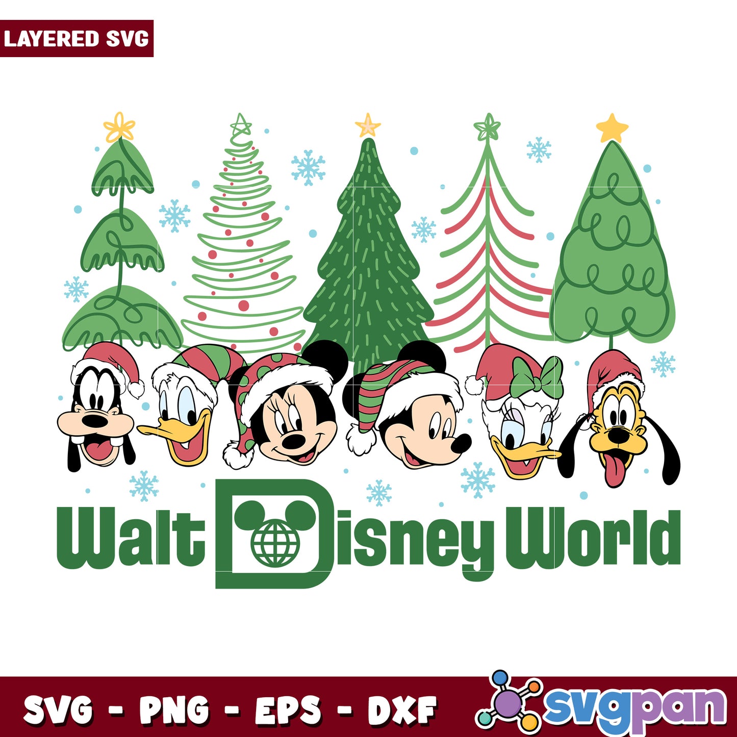 Walt disney world svg, disney world svg, christmas design svg