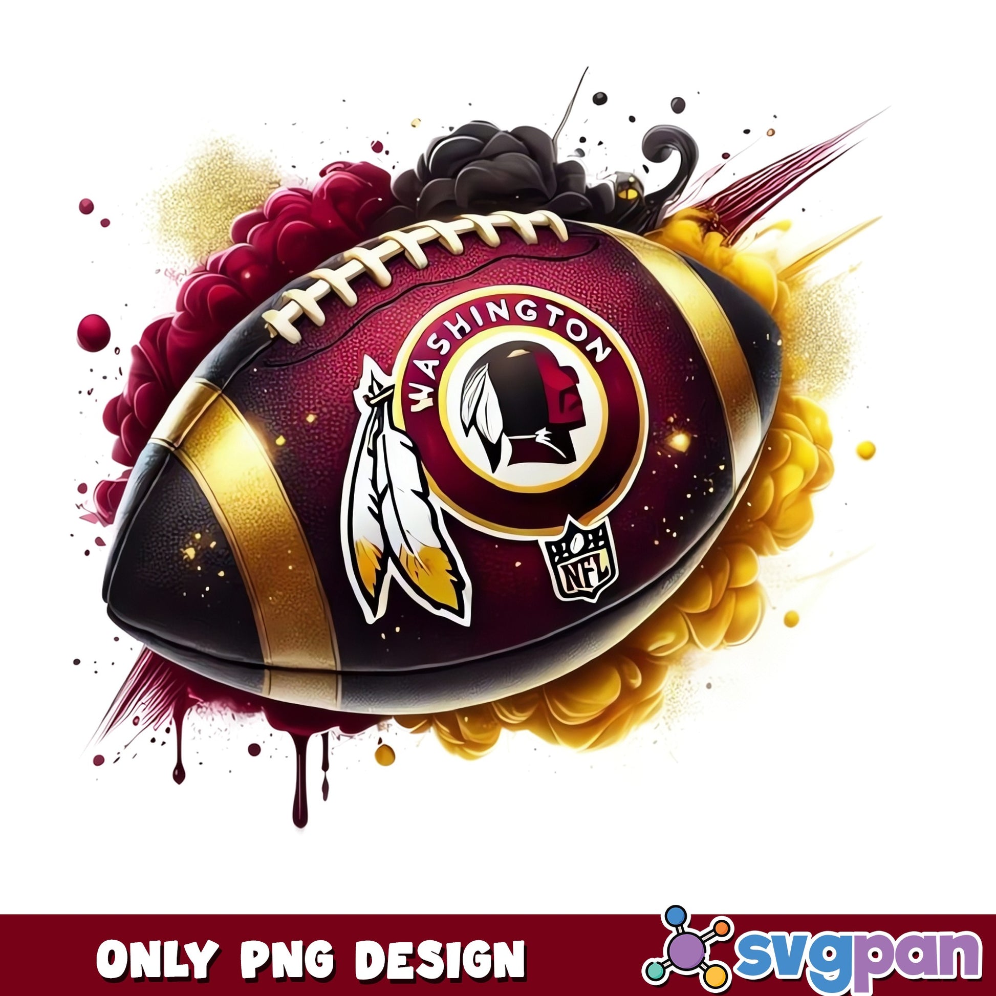 Washington Commanders Football PNG, NFL Team PNG, Redskins PNG