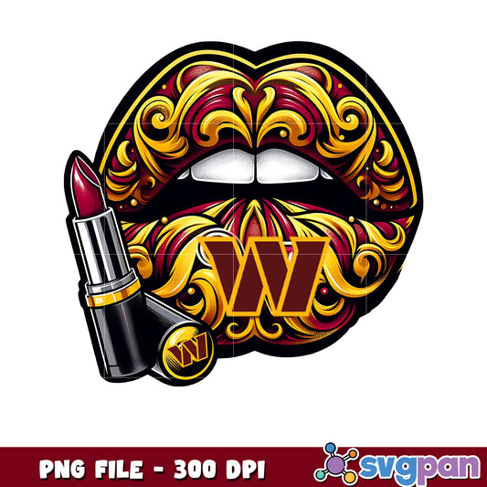 Washington commanders lips png, nfl players png, nfl playoffs png