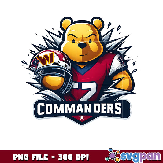 Washington commanders winnie pooh png, nfl games today png, american rugby png