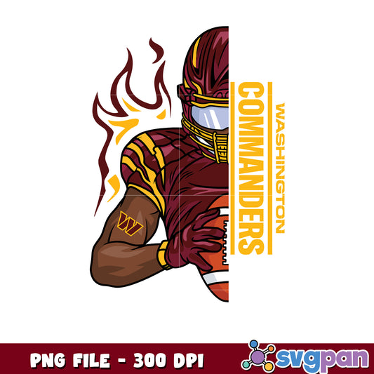 Washinton commanders nfl player design png, american football png, nfl nfl super bowl​  png