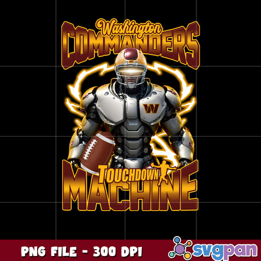 Washinton commanders touchdown machine png, super bowl 2025 png, nfl games today png