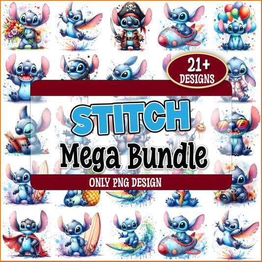 Water color stitch png bundle