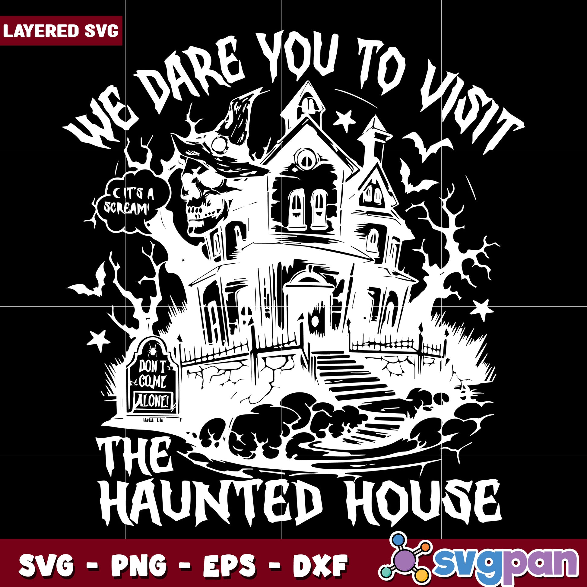 We dare you to vistit svg, halloween cartoons svg, spirit halloween​ svg