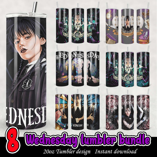 Wednesday Tumbler Bundle 8 Designs