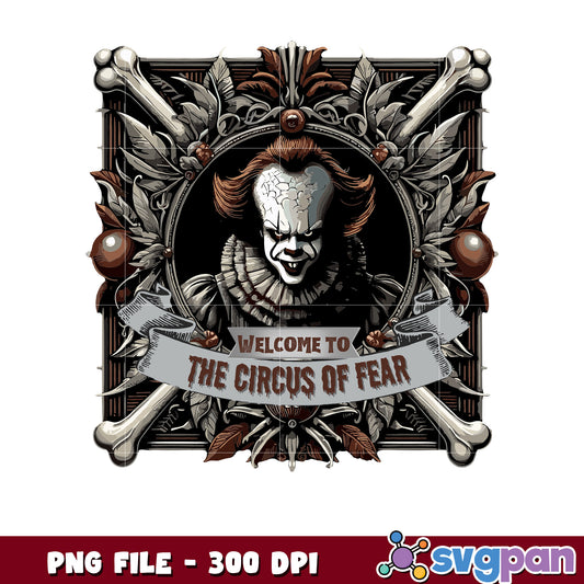 Welcome to the circus of fear png, halloween horror characters png, halloween town png