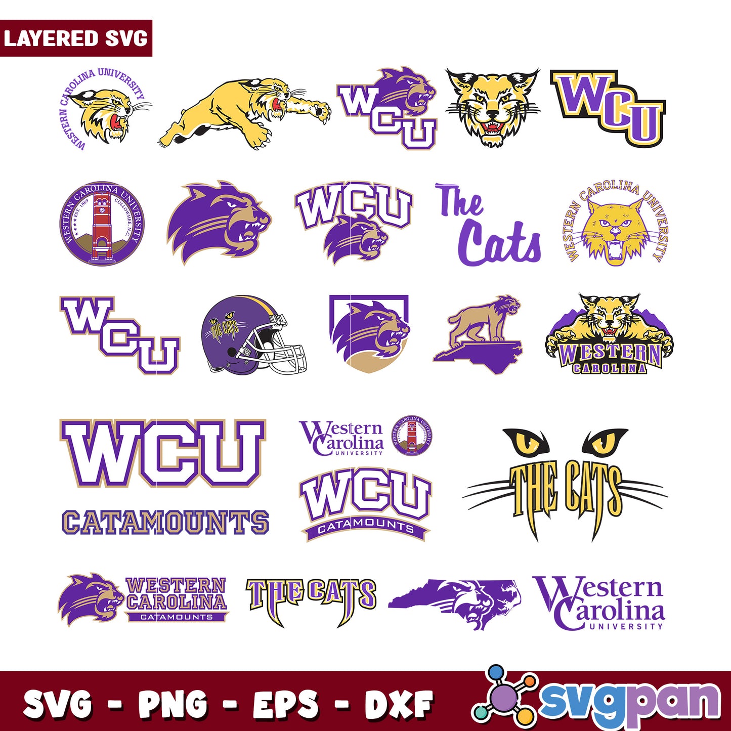 Western Carolina University SVG Bundle