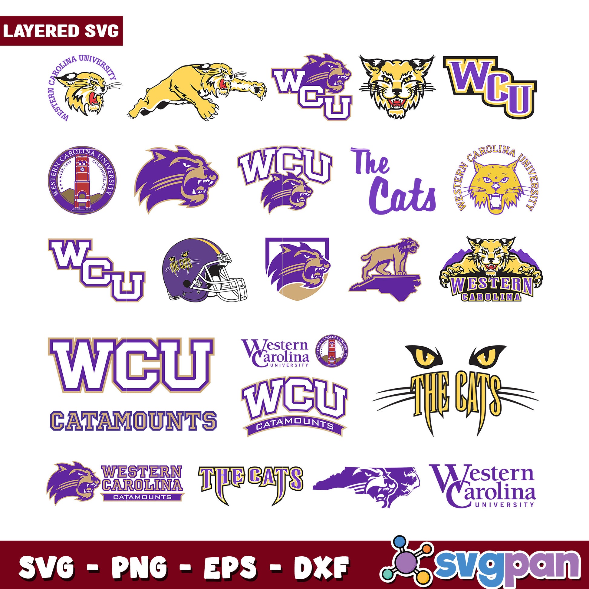 Western Carolina University SVG Bundle