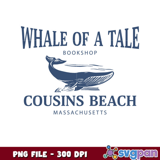 Whale of the tale cousins beach png, ocean adventure png, summer vibes png