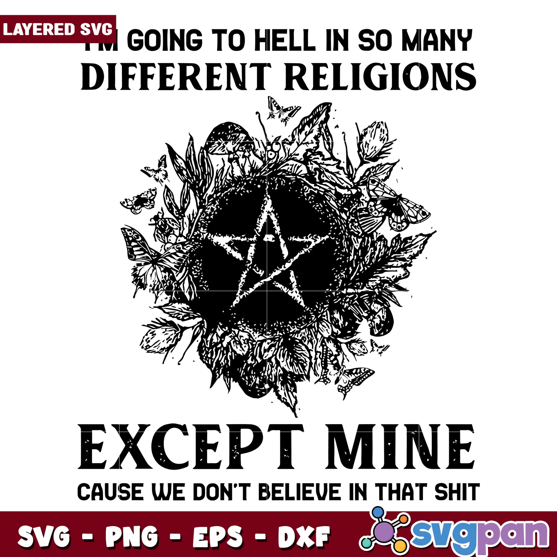 What im goin to hell svg, halloween quotes svg, halloween villains svg