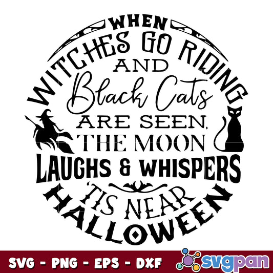 When witches go riding svg