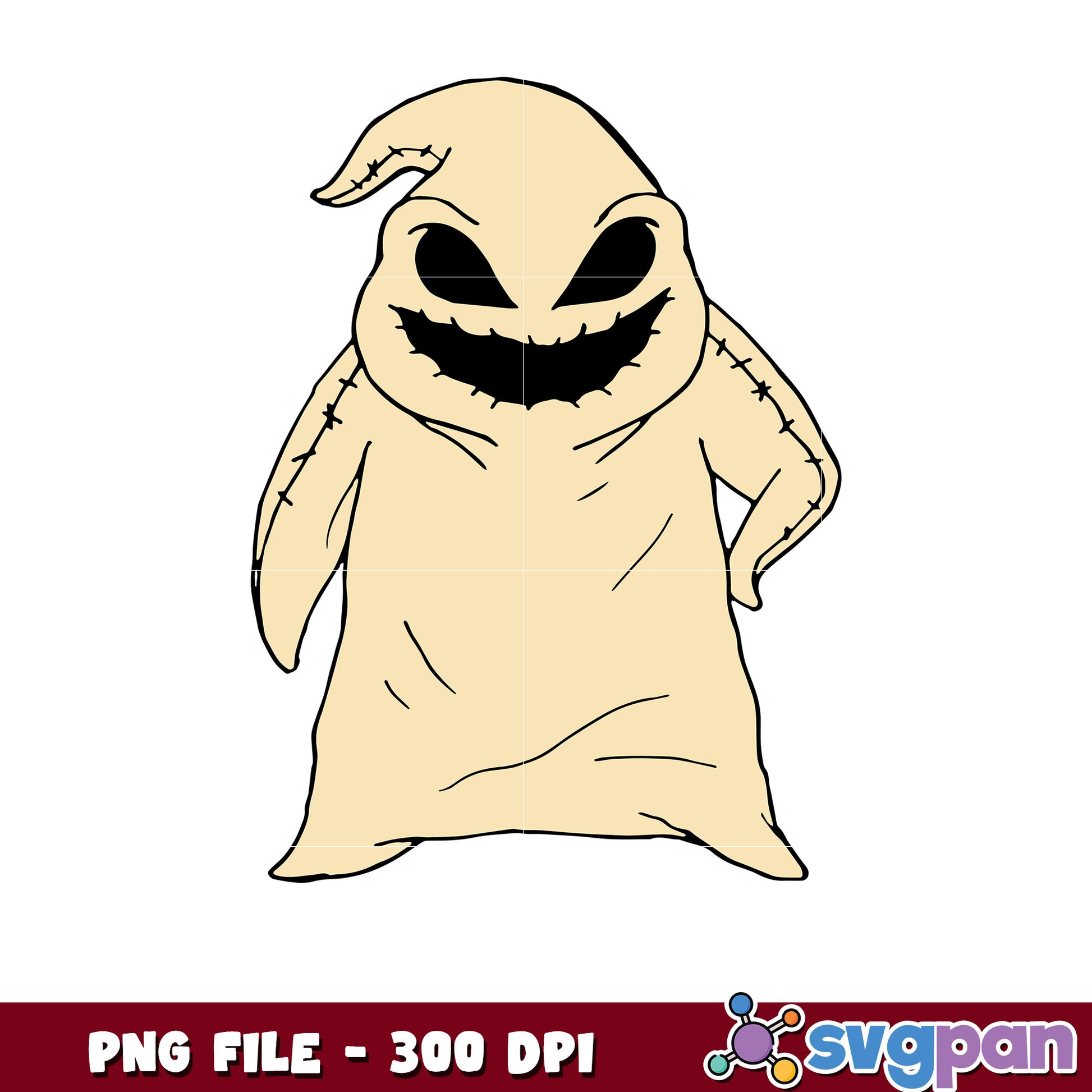 White oogie png, halloween oogie boogie png, halloween toys png