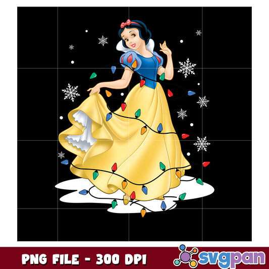 White snow png, chistmas design png, disney cartoon png