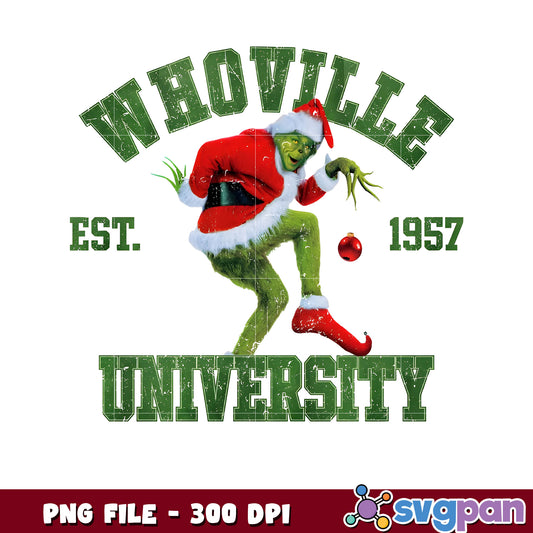 Whovile university png, the grinch​ png, funny grinch png