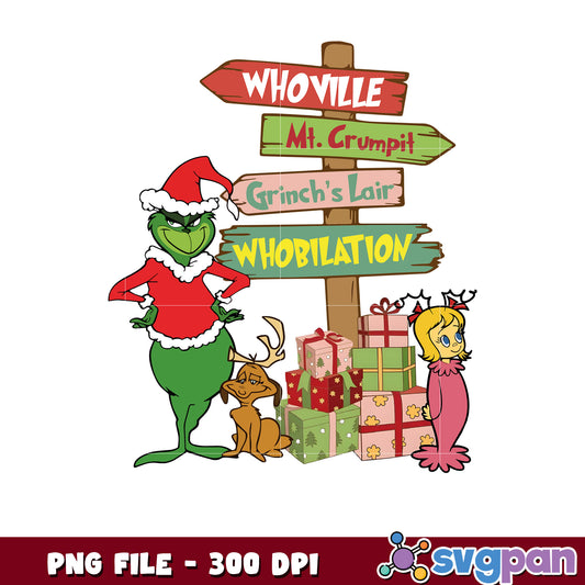 Whoville png, grinch meme​ png, grinch song​ png