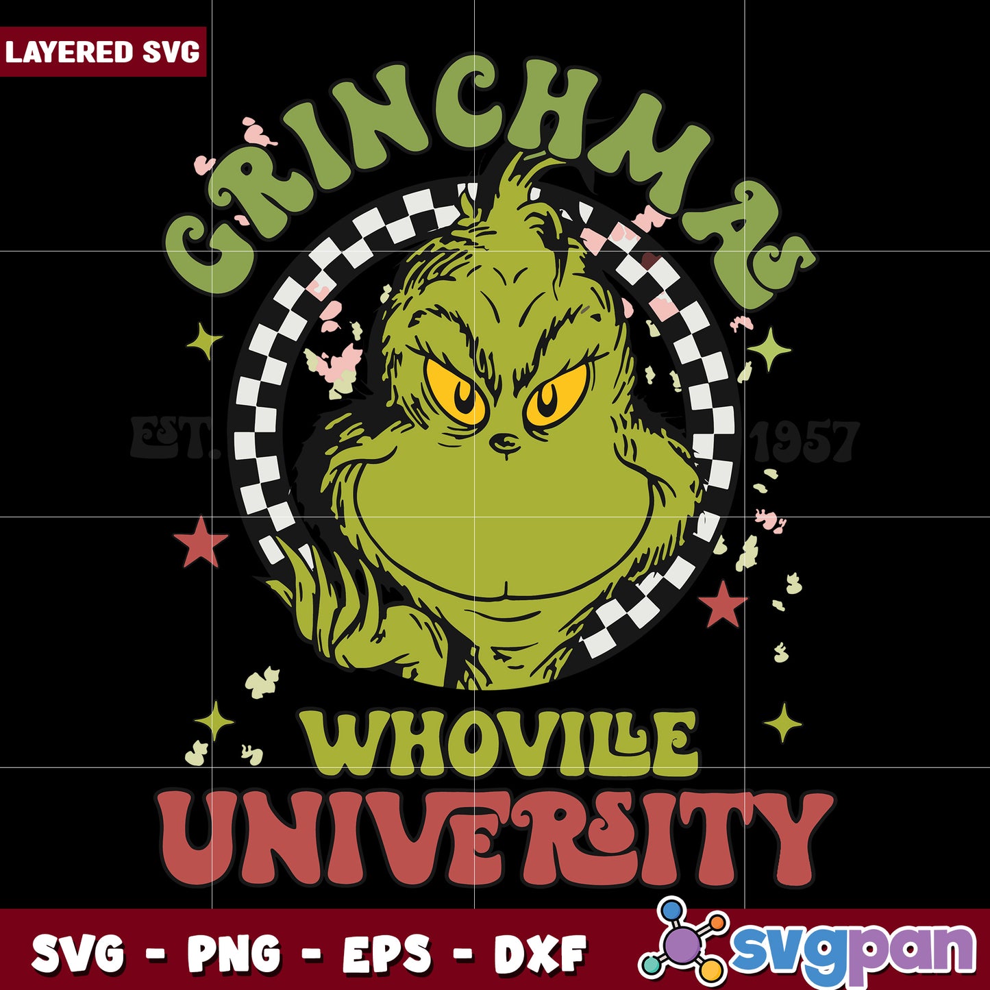Whoville university svg, grinch image svg, funny svg