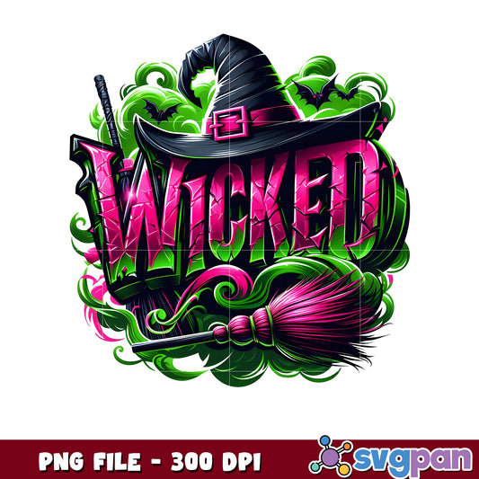 Wicked Witch Artwork Design for Halloween Celebrations PNG