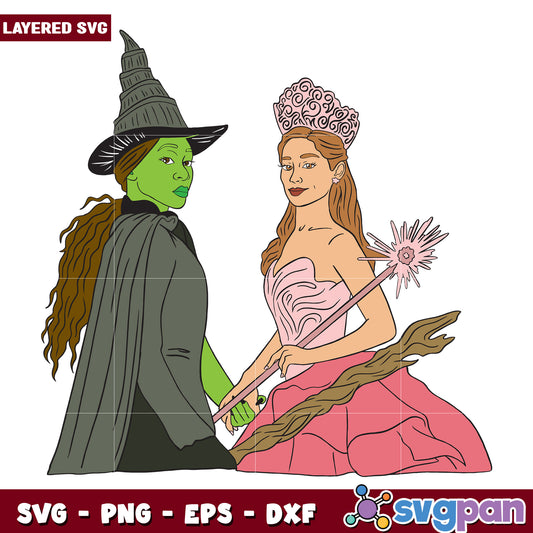 Wicked Witch Glinda SVG Illustration
