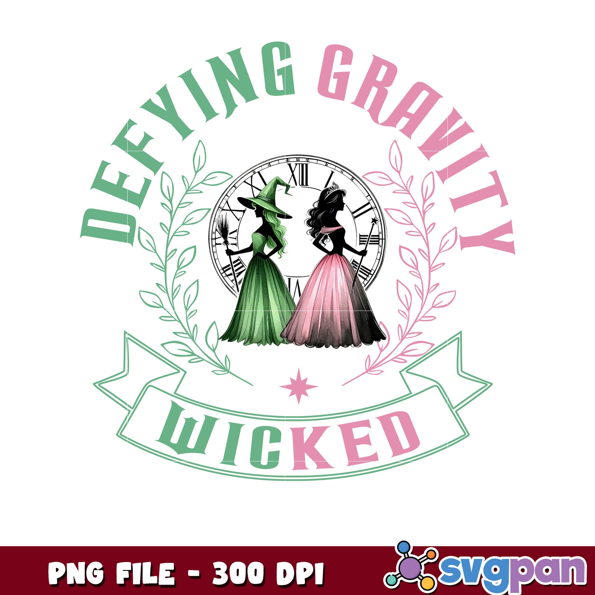 Wicked Witches Defying Gravity PNG