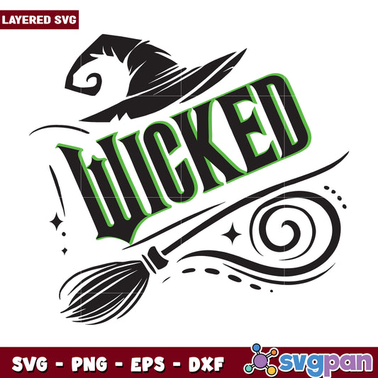 Wicked creative logo design svg, the wizard of oz svg, halloween holiday svg   (2)