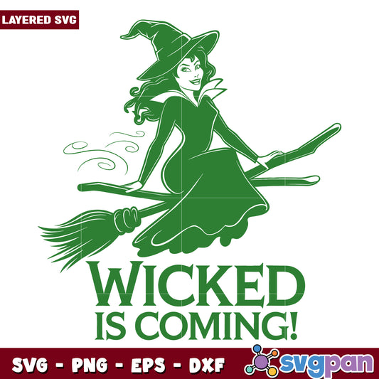 Wicked is coming design svg, wicked movie svg, good witch svg