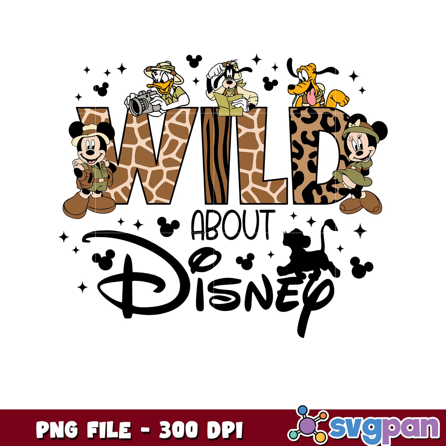 Wild about disney design png, disney cruise png, disney store png