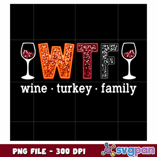 Wine turkey family png, funny animals png, thanksgiving png